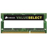 Corsair - ValueSelect - RAM - Zwart - 1 x 4GB, 1600 MHz, DDR3 SO-DIMM