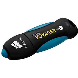 Corsair - Flash Voyager - USB Stick - Zwart, Blauw - 64GB