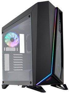Corsair - Spec-Omega RGB - PC Behuizing - Zwart - Mid-Tower ATX, Gehard Glas, 30 RGB-LED's