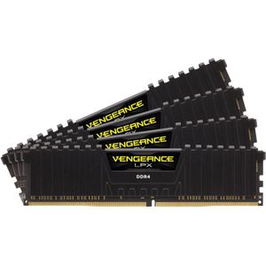 Corsair - Vengeance LPX - RAM - Zwart - 4 x 16GB - 2666 MHz - DDR4 DIMM 288 pin