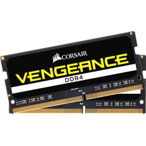 Corsair Vengeance SODIMM 16GB (2x8GB) DDR4 2400MHz CL16 Geheugen voor Laptop/Notebooks (Intel 6e generatie Intel Core i5 en i7 Processor Support) Zwart
