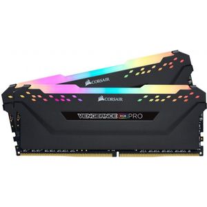 Corsair Vengeance RGB PRO 16GB (2x8GB) DDR4 2666MHz C16 XMP 2.0 enthousiast RGB LED-verlichting geheugenset - zwart