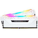 Corsair CMW16GX4M2C3200C16W, Vengeance RGB PRO 16GB (2x8GB) DDR4 3200MHz C16 XMP 2.0 Enthousiast RGB LED-verlichting geheugenit, wit