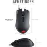 Corsair Harpoon draadloze RGB oplaadbare optische gamingmuis (met SLIPSTREAM-technologie, optische sensor van 10.000 dpi, RGB LED-achtergrondverlichting) zwart