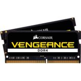 Corsair - Vengeance - RAM - Zwart - 2 x 8GB, 2666 MHz, DDR4, SO-DIMM
