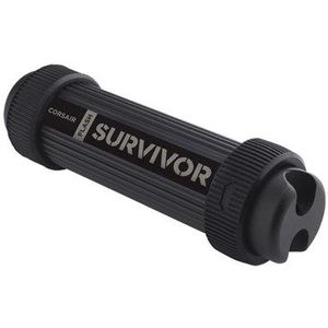 Corsair Flash Survivor Stealth (512 GB, USB A, USB 3.0), USB-stick, Zwart