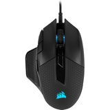 Corsair NIGHTSWORD RGB Gaming Muis Voor FPS, MOBA - 18.000 DPI - 10 Programmeerbare Knoppen - Gewichtssysteem - iCUE Compatibel - Zwart