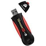 Corsair - Flash Voyager GT - USB-stick - Rood/Zwart - 256 GB, USB 3.0