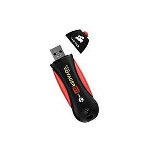 Corsair - Flash Voyager GT - USB-stick - Rood/Zwart - 256 GB, USB 3.0