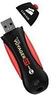 Corsair - Flash Voyager GT - USB-stick - Rood/Zwart - 256 GB, USB 3.0
