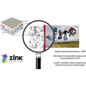 HP - Sprocket - Fotopapier - Zelfklevend - 8,9 x 10,8 cm - 20 Vellen