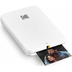 KODAK Step Slim Instant Smartphone Foto Printer - Draagbare Slanke Kleuren Draadloze Mobiele Printer - Zink 2x3” Plakfoto's - Print vanaf iOS & Android met Bluetooth en Fun App - Wit