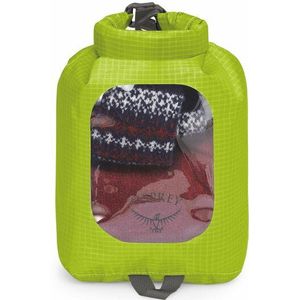 Osprey Europe Dry Sack 3 Uniseks waterdichte tas met venster, limoengroen