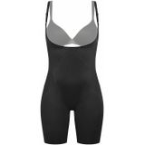 SPANX Thinstincts 2.0 medium corrigerende Open-Bust Mid-Thigh bodysuit zwart