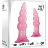 Adam & Eve Fun Jelly Butt Plug Set - Roze