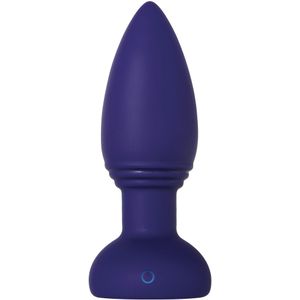 Siliconen vibrerende buttplug met afstandsbediening