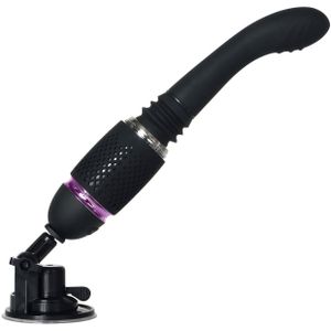 Stotende vibrator met standard Thrust & Go Evolved - - Zwart