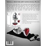 Buttplug Red Heart Gem - Medium