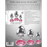 Buttplug Gem Anal plug set - roze