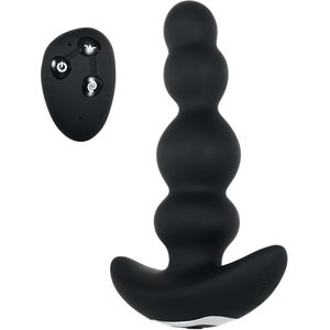 Roterende en vibrerende anaalstimulator met afstandsbediening