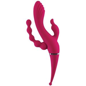 Rabbit Vibrator Four by Four - Roze