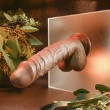 Evolved Dildo Love Toy Realistic Dildo, Dark 20.3 Cm Bruin