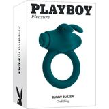 Playboy - Bunny Buzzer Cockring - Teal