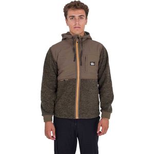 Hurley Huron Burrito Sweatshirt Met Volledige Rits Bruin Man
