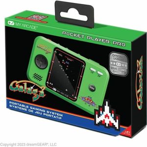 Draagbare Spelcomputer My Arcade Pocket Player PRO - Galaga Retro Games Groen