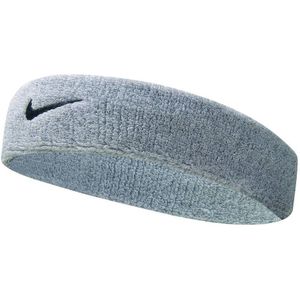 Nike Swoosh Headband Hoofdband (Sport) - Maat One size - Unisex - grijs