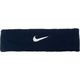 Nike Swoosh Zweetband Unisex Navy/ Wit