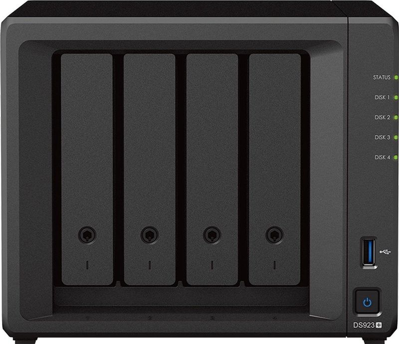 Synology - DiskStation DS923+ - NAS - 4x 2.5"/3.5" bays - Hot-swap - Caching SSD's