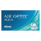 +6.00 - Air Optix® Aqua - 6 pack - Maandlenzen - BC 8.60 - Contactlenzen