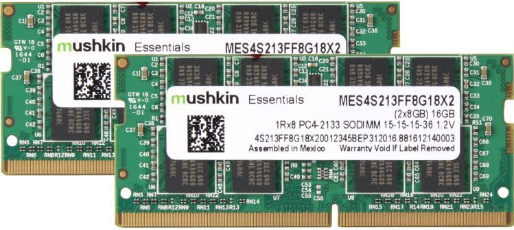 Mushkin - MES4S213FF8G18X2 - RAM Geheugen - 16 GB - DDR4-2133 - SO-DIMM