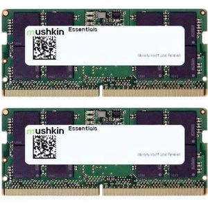 Mushkin Verbeterde 64GB (2X32GB) DDR5 SODIMM PC5-4800 40-40-40 1.1V Essentials-model MES5S480FD32GX2