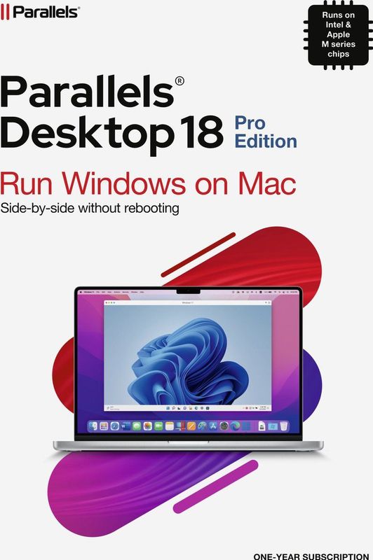 Parallels Desktop 18 Pro Edition - 1 Jaar - Mac