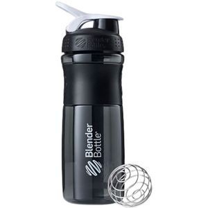 BlenderBottle Sportmixer Tritan- Protéine Shaker/Bouteille d'eau/Shaker Diététique Black/White(1 x 820 ml)