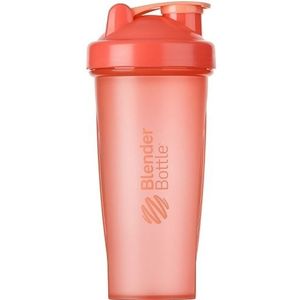 BlenderBottle Classic Shaker met BlenderBall, optimaal geschikt als eiwitshaker, proteÃ¯neshaker, waterfles, waterfles, BPA-vrij, schaal tot 600 ml, inhoud 820 ml, koraal