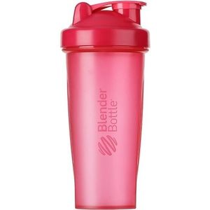 BlenderBottle Classic Shaker met BlenderBall, optimaal geschikt als eiwitshaker, proteïneshaker, waterfles, drinkfles, BPA-vrij, schaalbaar tot 600 ml, inhoud 820 ml, roze