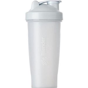 BlenderBottle Classic Shaker met BlenderBall, geschikt als drink- en waterfles, optimaal voor proteïne- en fitnessshakes, BPA-vrij, schaalbaar tot 600 ml, inhoud 820 ml, wit