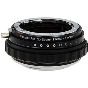 Fotodiox DLX Stretch Lens Mount Adapter compatibel met Nikon F-Mount G-Type Lenses op Sony E-Mount camera's
