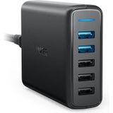 ANKER PowerPort 5 Ladeadapter schwarz, 63 Watt