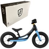 Rebel Kidz Loopfiets - Loopfiets - 12 Inch - Zwart/Blauw