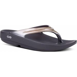OOFOS - OOlala - Teenslippers - Zwart - Anatomisch Voetbed - Waterbestendig