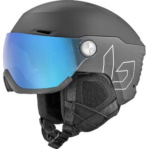 Bollé V-Ryft Pure Skihelm met vizier 2023 | Photochromic Blue Cat.1-3 | Black Coal Matte | Maat: 52 - 55 cm