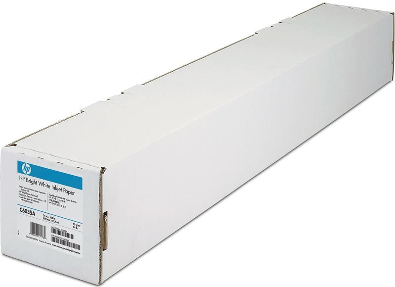 HP C6036A Bright White Inkjet Paper roll 914 mm (36 inch) x 45,7 m (90 grams)
