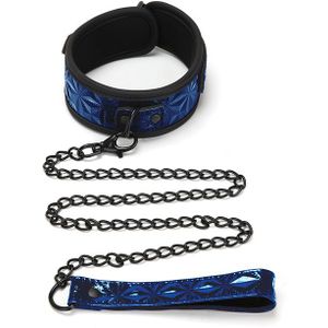 Whipsmart Choker/Halsband SMART DIAMOND COLLAR AND LEASH Blauw