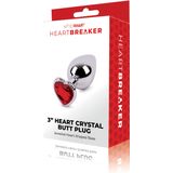 Whipsmart - Heartbreaker - Metalen anaalplug met hartvormige siersteen