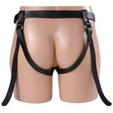 2-Strap Lederen Strap-On Harnas