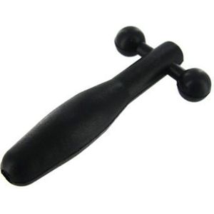 Silicone Cum-Thru Barbell Penis Plug